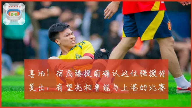 喜讯！宿茂臻提前确认这位强援将复出，有望亮相鲁能与上港的比赛