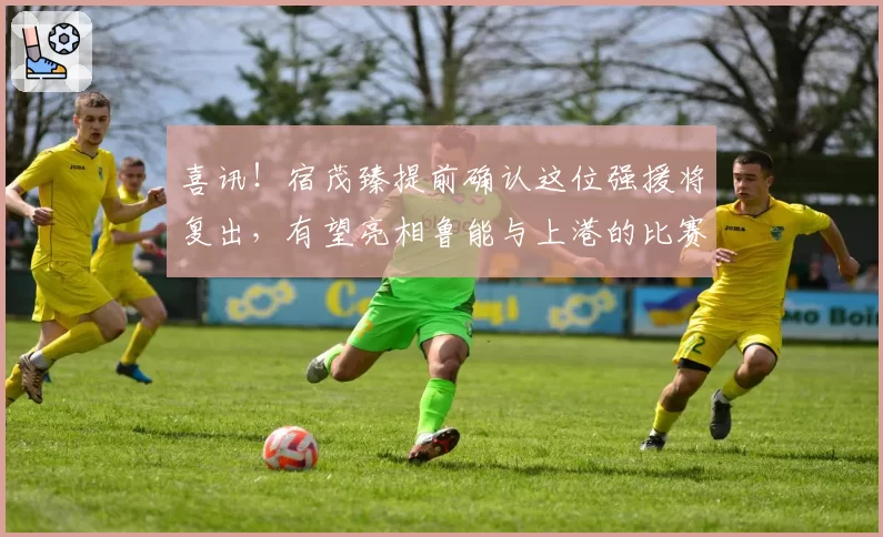 喜讯！宿茂臻提前确认这位强援将复出，有望亮相鲁能与上港的比赛